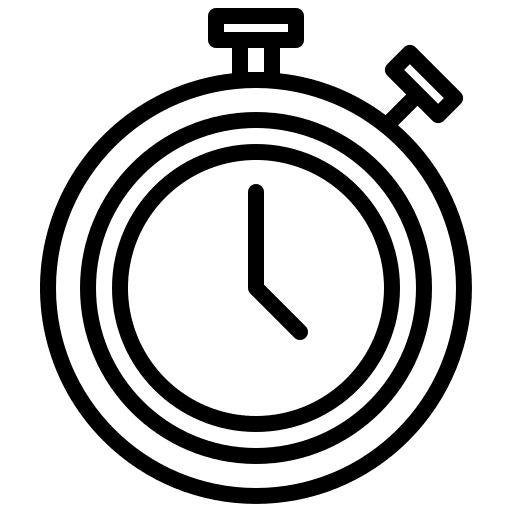 Stopwatch time and date tools and utensils wait icon