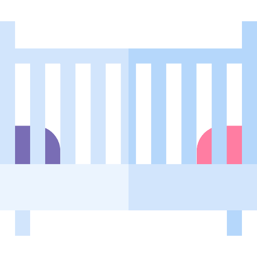 Cradle crib kid cot icon