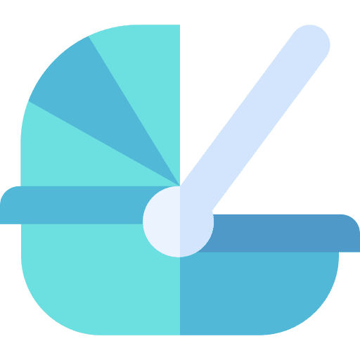 Pram baby carriage baby stroller transportation icon