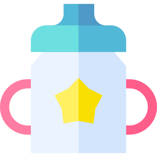 Sippy cup food kid and baby utensil icon