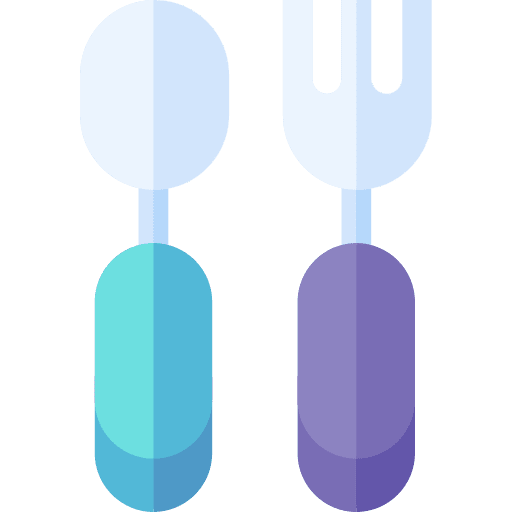 Spoon children set eat icon