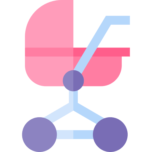Stroller pushchair baby buggy baby icon