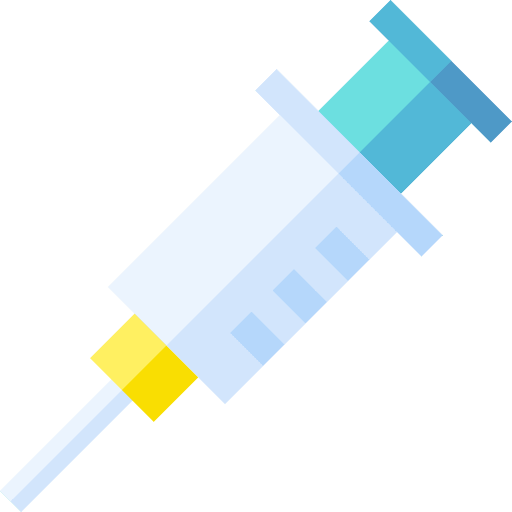 Vaccine healthcare and medical injection syringe icon