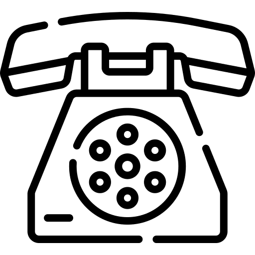 Telephone communications vintage retro icon