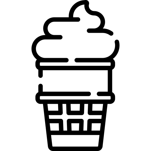 Ice cream summertime dessert summer icon