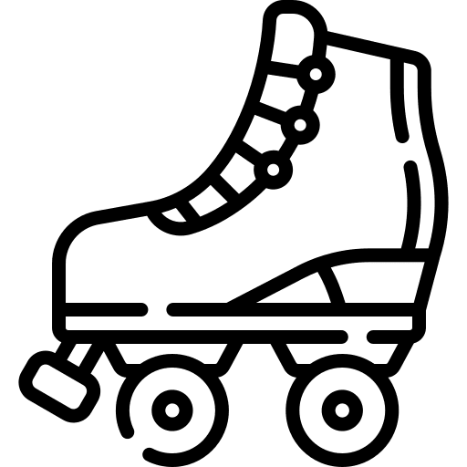 Roller skates skater skating roller skates icon