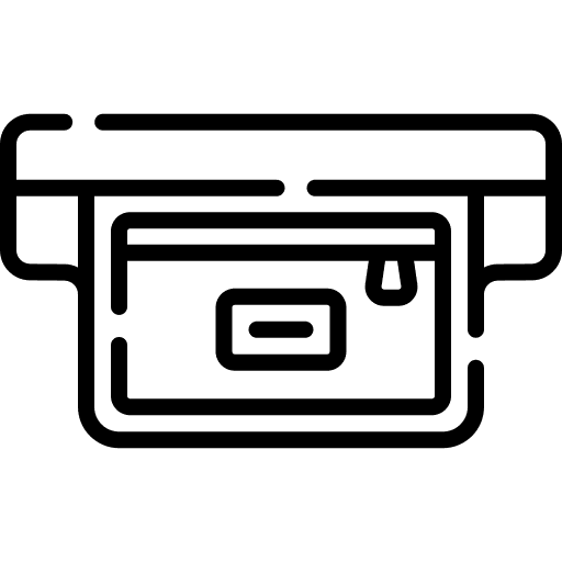 Waist pack waist pack fashion garment icon