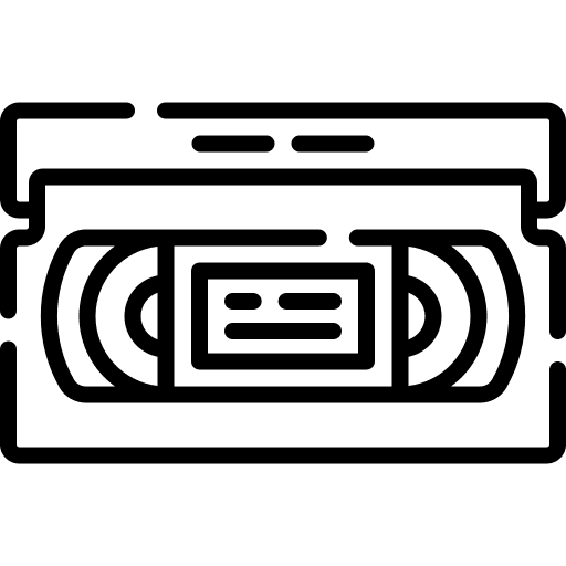 Videotape videotape film reel electronics icon