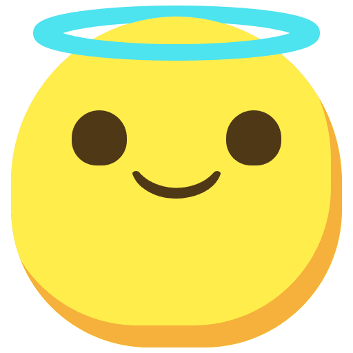Angel emotions face feelings icon