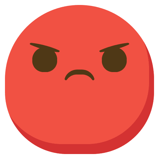 Angry face feelings emoticons angry icon