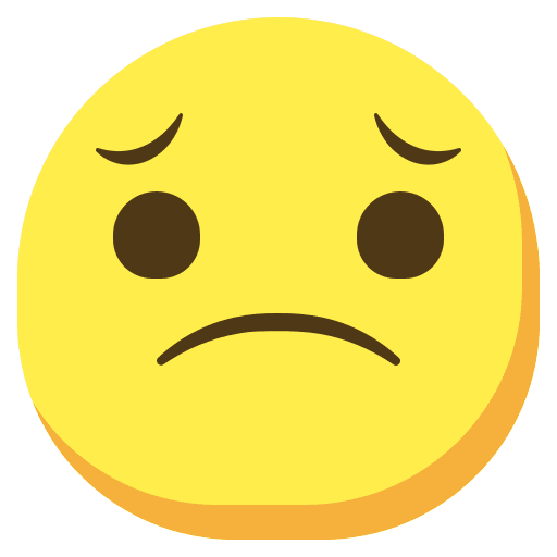Disappointed feelings disappointed face icon