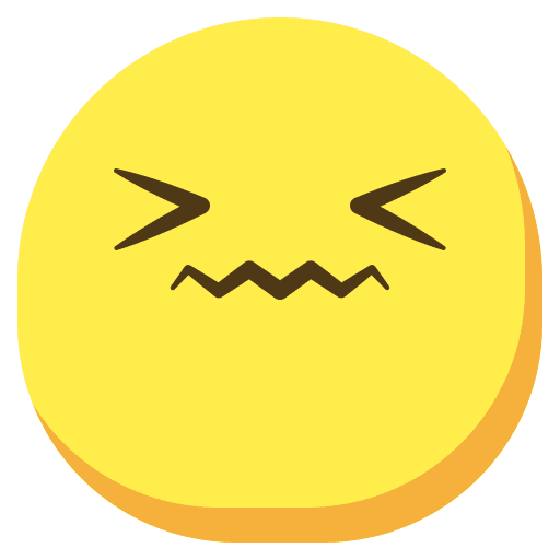 Disgusted feelings face emoticons icon