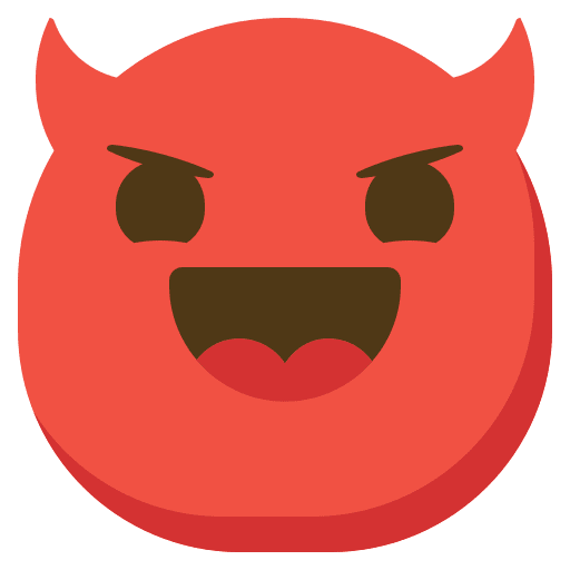 Evil emotions emoji face icon