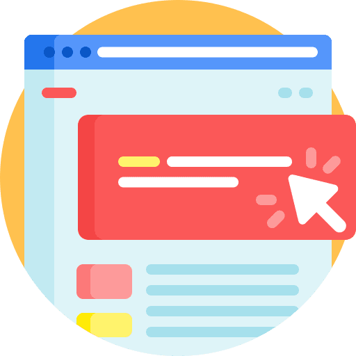 Clickbait communications fake news marketing icon