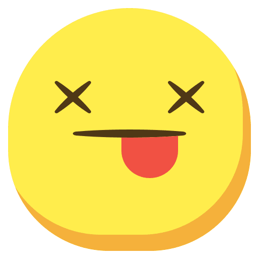 Knocked out emotions knocked out face icon