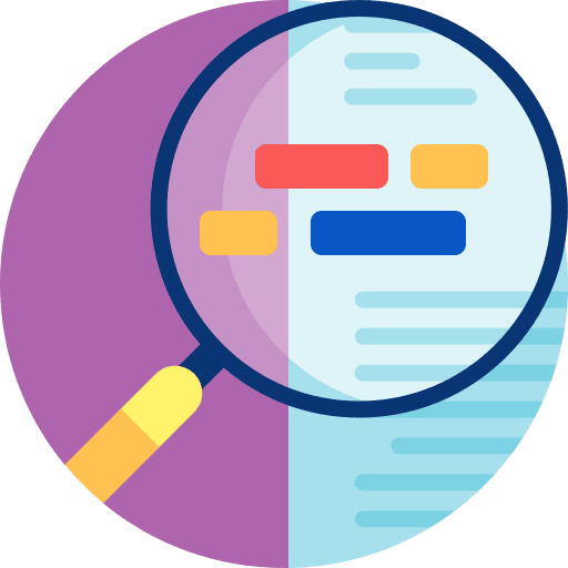 Loupe loupe document communications icon