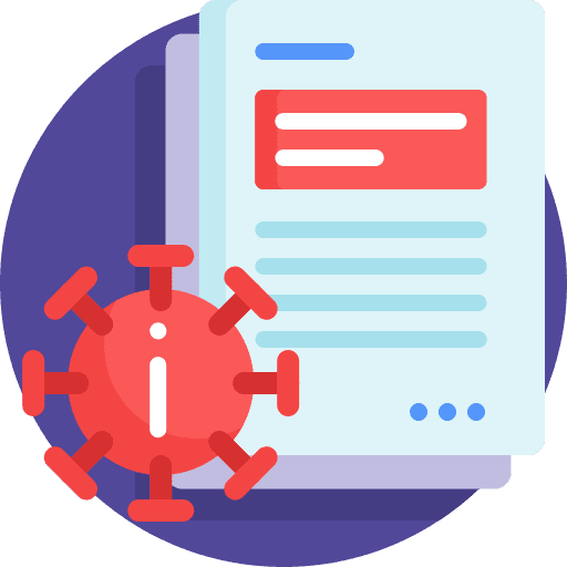 Virus virus danger coronavirus icon