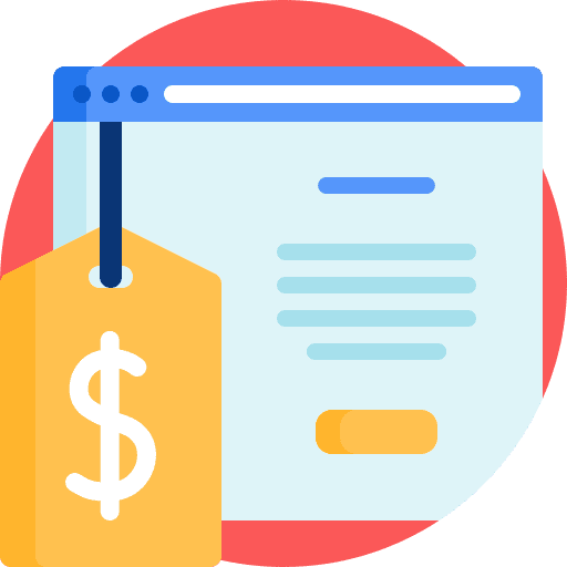 Advertisement shop business advertising icon