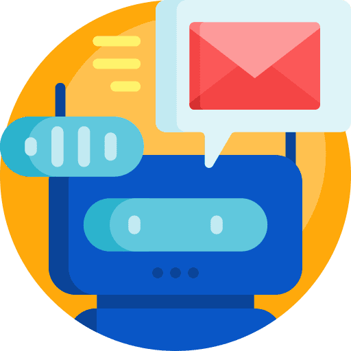 Spam mail multimedia message icon