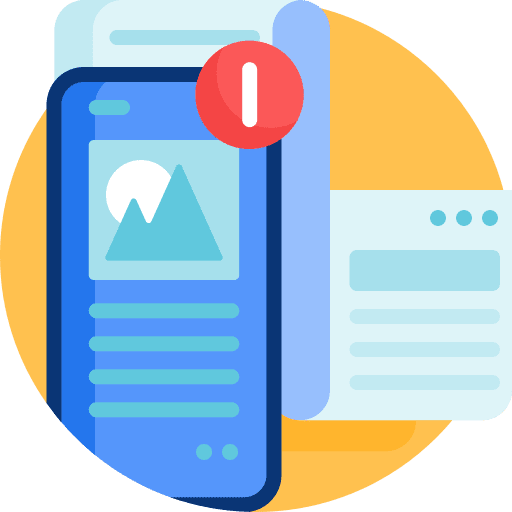 News feed smartphone social media notifications icon