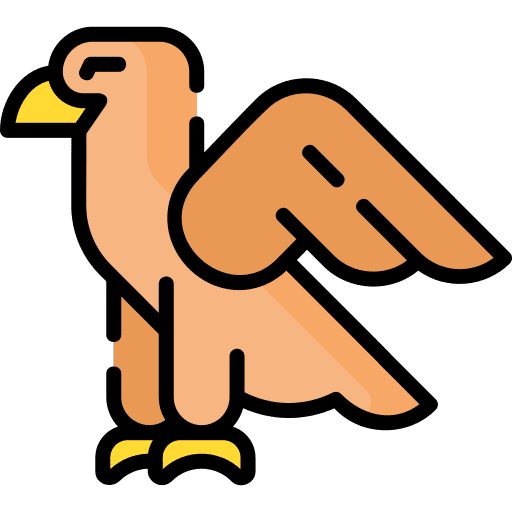 Golden eagle fauna golden eagle raptor icon