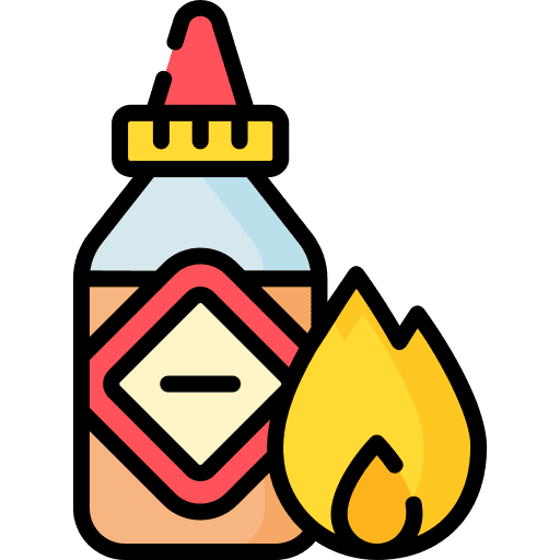 Hot sauce flame hot sauce fire icon