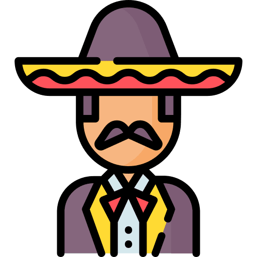 Mariachi avatar user hat icon