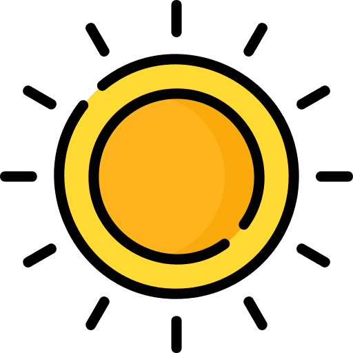Sun weather meteorology day icon