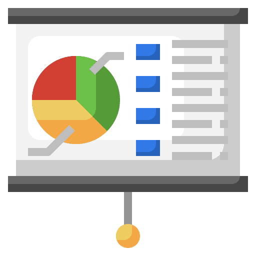 Chart stats statistics presentation icon