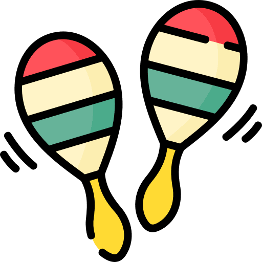 Maracas musical instrument pairs cultures icon
