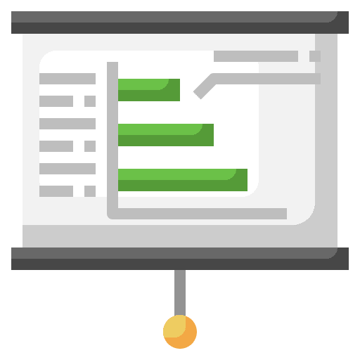 Bar graph business and finance stats statistics icon