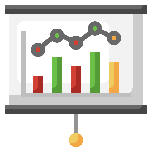 Bar graph business business and finance stats icon