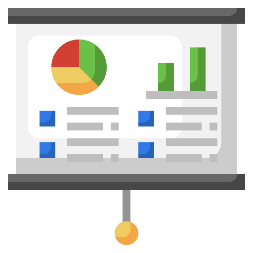 Bar graph data analytics presentation business and finance icon