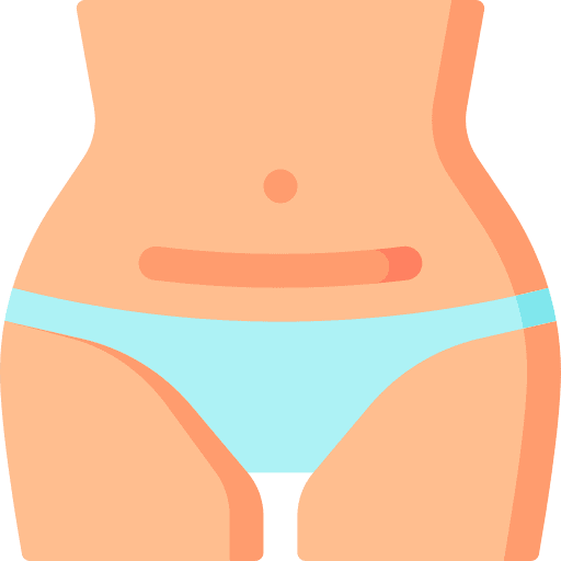 Caesarean section surgery pregnant people icon