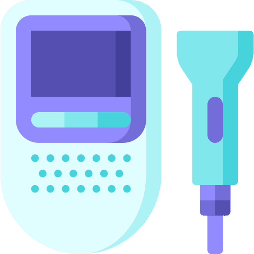 Doppler fetal monitor electronics medical tool healthcare and medical icon