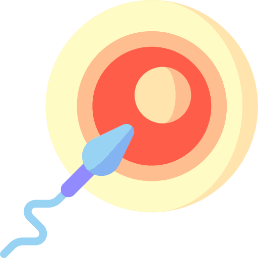 Fertilization spermatozoon sperm reproduction icon