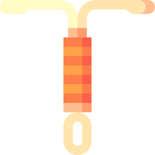 Iud female healthcare and medical birth control icon