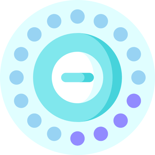 Birth control pills preservative prescription medication icon