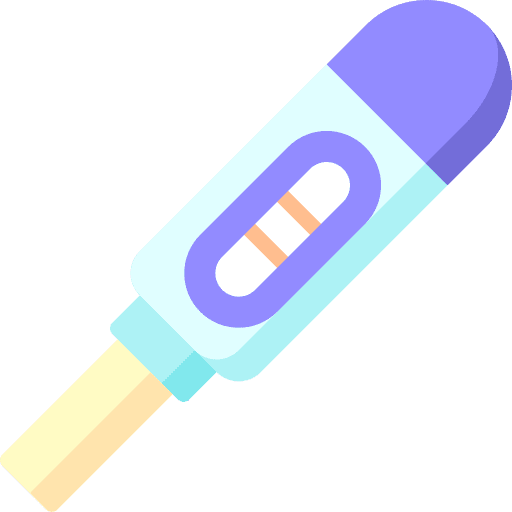 Pregnancy test healthcare and medical pregnancy test gestation icon