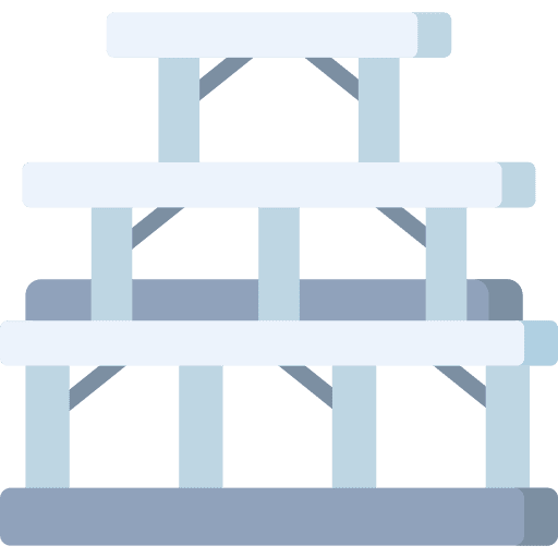 Structure pillars architecture and city building icon