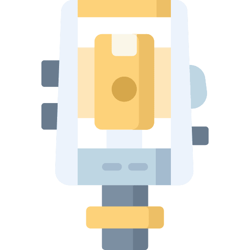 Topography construction and tools topography surveying icon