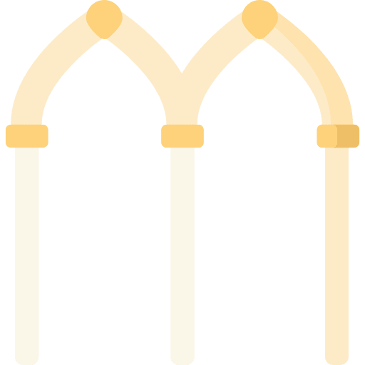 Arch architecture and city gate arch icon