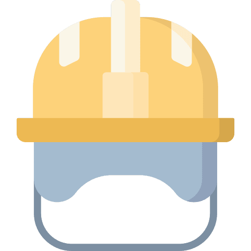 Hard hat protection security helmet icon