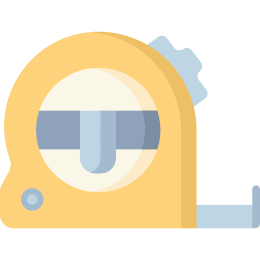 Measuring tape measuring tape utensil ruler icon