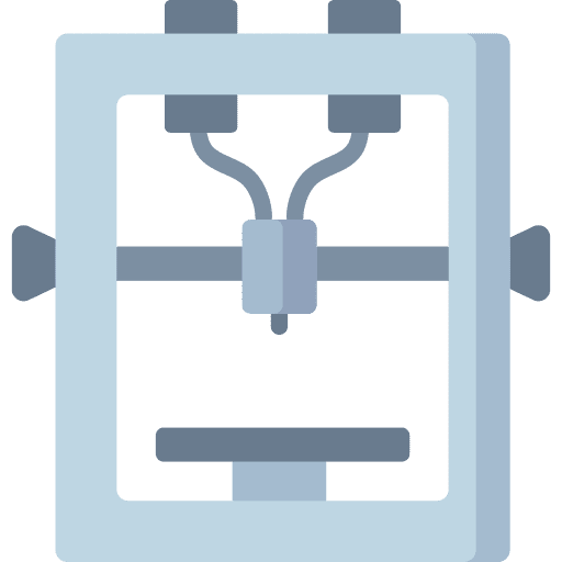 3d printer engineering machine production icon