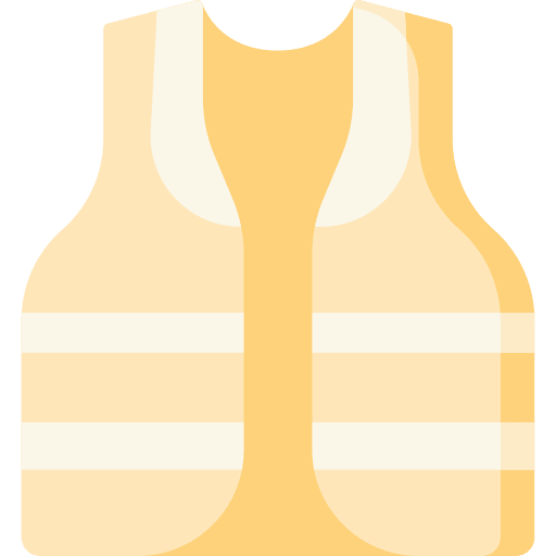 High visibility vest jacket life jacket high visibility vest icon