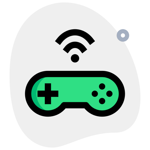 Joystick wifi connection ui game console icon