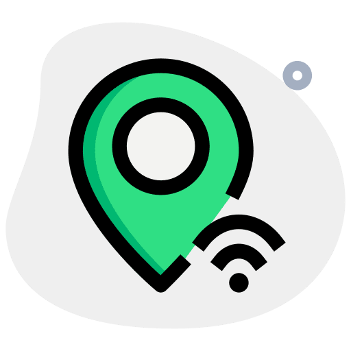 Location signal wifi wireless icon