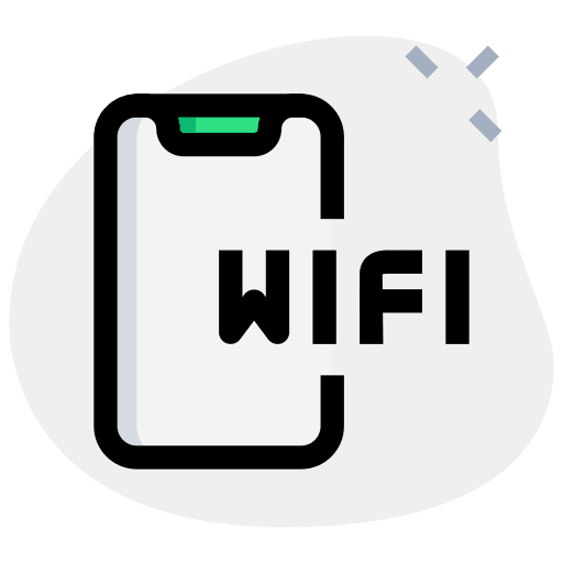 Wifi signal internet smartphone icon