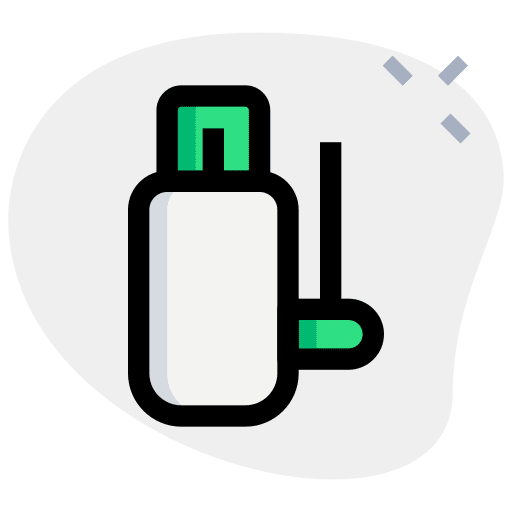 Flash drive multimedia wireless technology icon